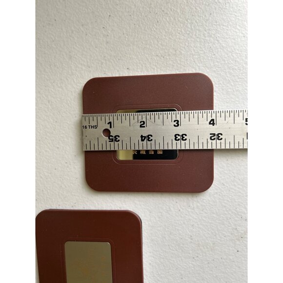 Greatwall Brown Square Drink Coasters Set Of 4 In Box - Picture 5 of 5